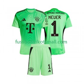 Fußballtrikots Bayern München Manuel Neuer 1 Torwart Kinder 2025-2026 Kurzarm Heimtrikotsatz kaufen